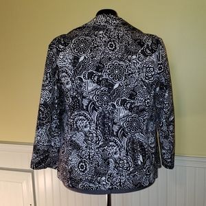 Floral navy and white Blazer 18W